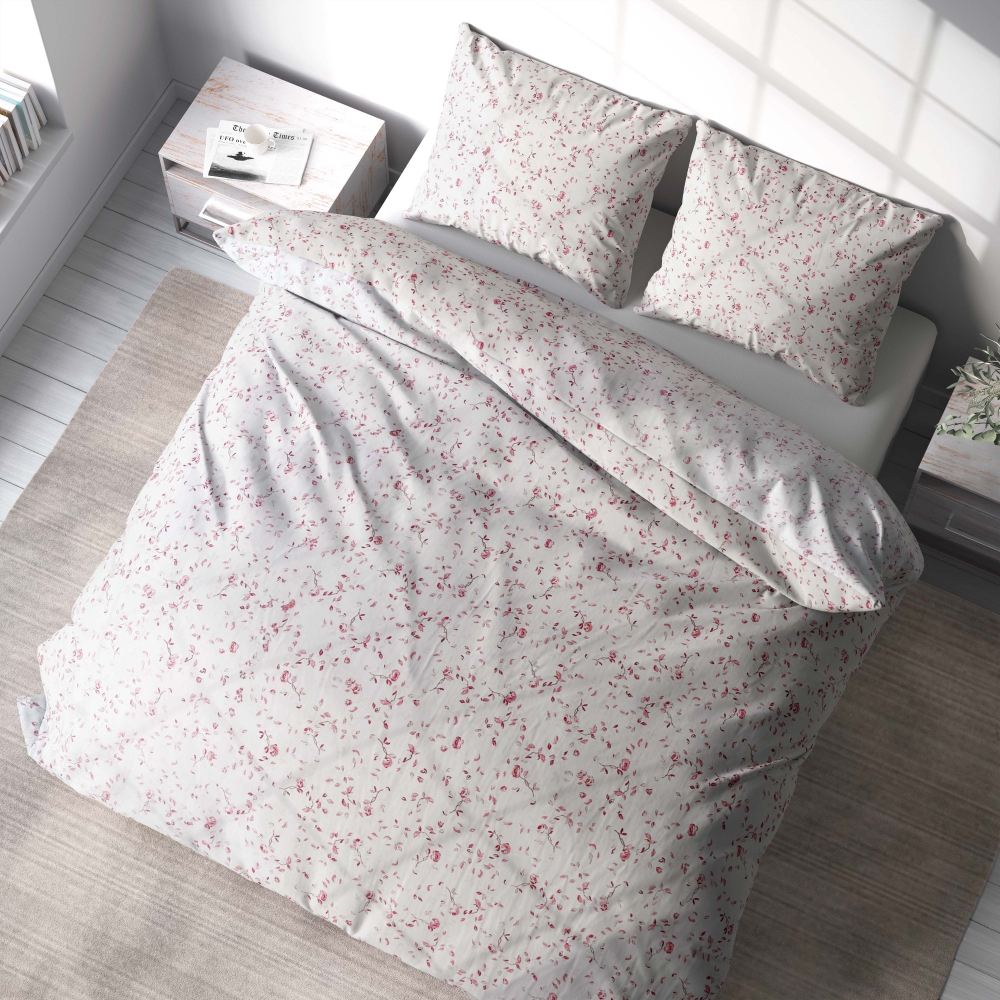 Bedding Set „Roses“. Bedding sets 200x200, 140x200 cm, 150x200 cm, 160x200 cm, 180x200 cm, 200x200 cm, 200x220 cm