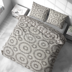 Bedding Set „Round Robin“. Bedding sets 135x200, 140x200 cm, 200x200 cm, 200x220 cm. Bedding featuring a graphic round pattern