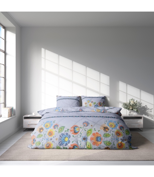 Bedding Set „Colourful folk“. Cotton bedding sets