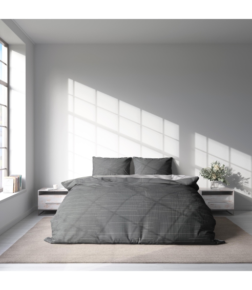 Bedding Set „Slate lines“. Bedding sets 140x200