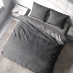 Bedding Set „Slate lines“. Microfiber bedding sets, 140x200 cm, 200x200 cm, 200x220 cm