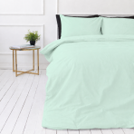 Bedding Set „Spring Dew“. Bedding sets 135x200, 140x200 cm, 150x200 cm, 160x200 cm, 180x200 cm, 200x200 cm, 200x220 cm, 220x240 cm. Soft mint-colored bedding set, adding a touch of tranquility to your bedroom. Bedding Set „Spring Dew“. Bedding sets 135x200, 140x200 cm, 150x200 cm, 160x200 cm, 180x200 cm, 200x200 cm, 200x220 cm, 220x240 cm. Soft mint-colored bedding set, adding a touch of tranquility to your bedroom.