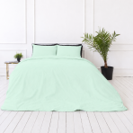 Bedding Set „Spring Dew“. Bedding sets 135x200, 140x200 cm, 150x200 cm, 160x200 cm, 180x200 cm, 200x200 cm, 200x220 cm, 220x240 cm. Stylish mint-colored bedding set, bringing a sense of calm to your bedroom. Bedding Set „Spring Dew“. Bedding sets 135x200, 140x200 cm, 150x200 cm, 160x200 cm, 180x200 cm, 200x200 cm, 200x220 cm, 220x240 cm. Stylish mint-colored bedding set, bringing a sense of calm to your bedroom.