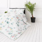 Bedding Set „Spring Melody“. Green bedding set, 140x200 cm, 200x200 cm, 200x220 cm. Bedding with an elegant floral pattern – soft and fresh, perfect for refreshing your bedroom interior. Bedding Set „Spring Melody“. Green bedding set, 140x200 cm, 200x200 cm, 200x220 cm. Bedding with an elegant floral pattern – soft and fresh, perfect for refreshing your bedroom interior.