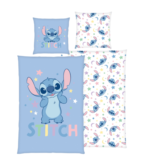 Bedding Set „Stitch Blue“. Cotton bedding sets