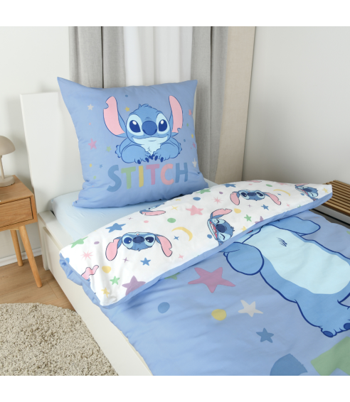 Bedding Set „Stitch Blue“. Cotton bedding sets