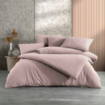 Bedding Set „Taupe Stone Washed“. Pink bedding, 140x200 cm, 200x200 cm, 200x220 cm. Rose shade stone-washed bedding set made from 100% cotton ranforce for a soft and elegant touch.