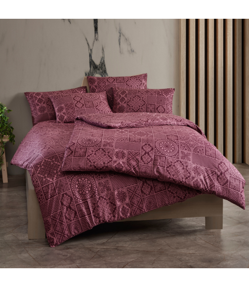 Bedding Set „Tokyo Grape“. Cotton bedding sets