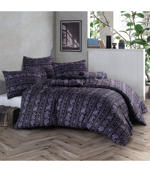 Sateen Bedding Set „Vitor Purple“. Satin bedding sets