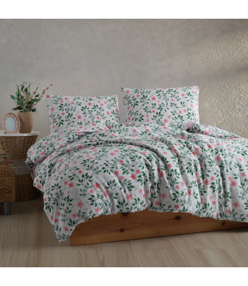 Bedding Set „Kate Green“. Cotton bedding sets