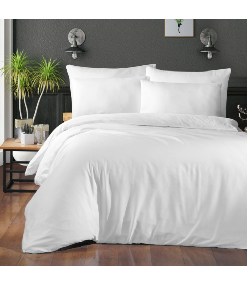 Bedding Set „White Ranforce“. Cotton bedding sets