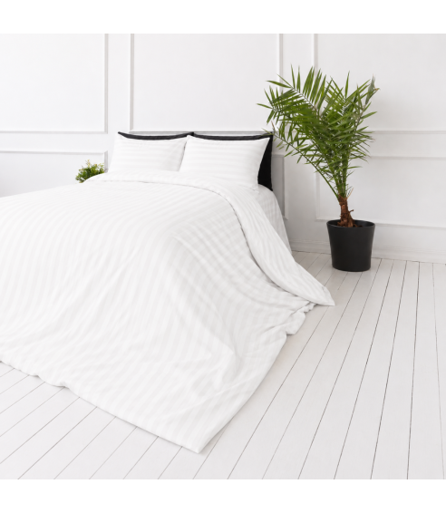 Bedding Set „White Stripes“. Hotel bedding sets
