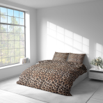 Bedding Set „Wild Style“. Bedding sets 155x200, 140x200 cm, 150x200 cm, 160x200 cm, 180x200 cm, 200x200 cm, 200x220 cm, 220x240 cm. A dynamic and stylish leopard print, perfectly matching various interior styles.