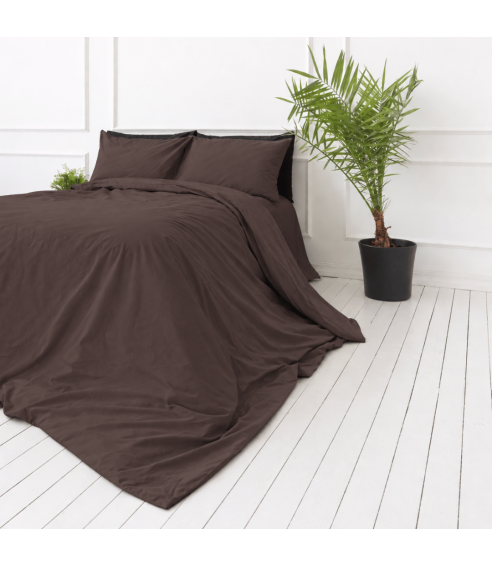 Percale Bedding Set „Brown Percale“. Percale bedding sets