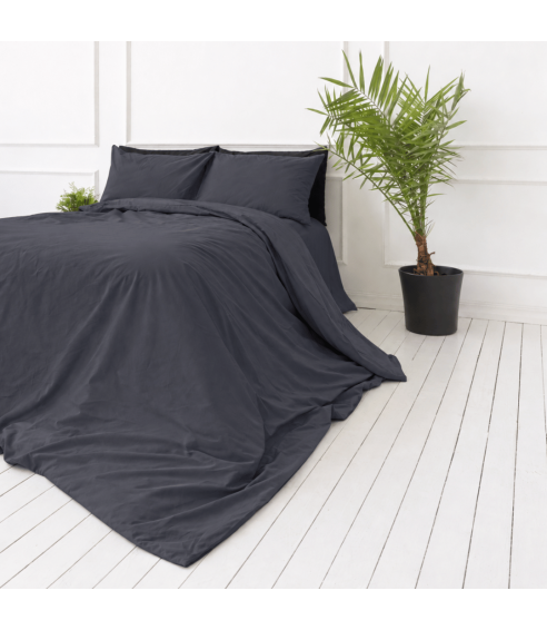Percale Bedding Set „Dark Grey Percale“. Percale bedding sets