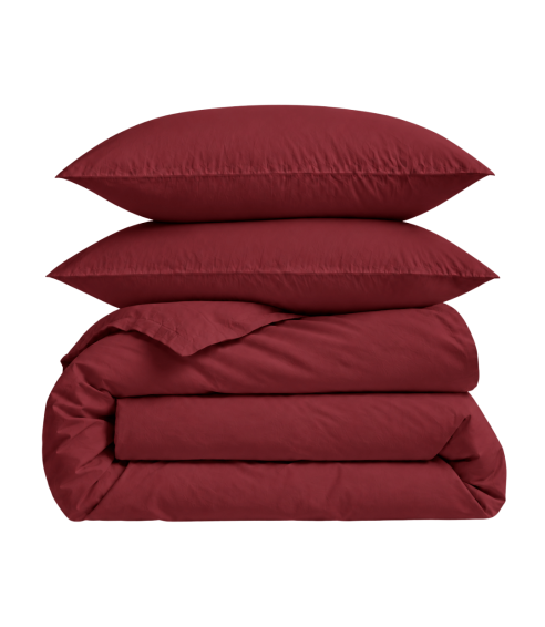 Percale Bedding Set „Sun-dried Tomato Percale“. Percale bedding sets