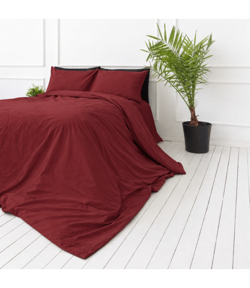 Percale Bedding Set „Sun-dried Tomato Percale“. Percale bedding sets