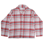 Pyjamas „Red checks“, L, XL. Classic plaid pajama in red and grey tones