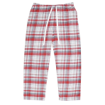 Pyjamas „Red checks“, L, XL. Warm flannel pajama featuring bold red plaid design