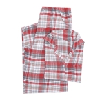 Pyjamas „Red checks“, L, XL. Soft pajama with red and white plaid pattern
