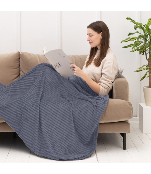 Plaid „Blue Shadow fleece blanket“. Blankets