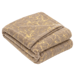 Blanket „Gilded Brown fleece blanket“. Blankets, 200x220 cm. Sand-colored throw with a striking golden marble vein pattern. Blanket „Gilded Brown fleece blanket“. Blankets, 200x220 cm. Sand-colored throw with a striking golden marble vein pattern.