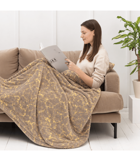 Blanket „Gilded Brown fleece blanket“. Blankets