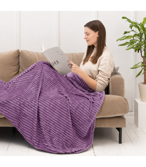 Plaid „Grape“. Blankets