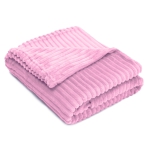 Blanket „Marshmallow Lily fleece blanket“. Blankets, 200x220 cm. Soft pink throw with a violet hue.