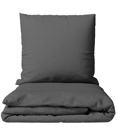 Plush Bedding Set “Minky Dark Grey”. Bedding sets 200x220