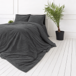 Plush Bedding Set “Minky Dark Grey”. Plush Bedding, 200x220 cm. Classic dark grey plush bedding set that suits any interior style. Plush Bedding Set “Minky Dark Grey”. Plush Bedding, 200x220 cm. Classic dark grey plush bedding set that suits any interior style.