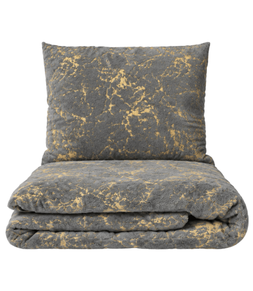 Plush Bedding Set “Minky Gilded Grey”. Bedding sets 200x220