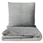 Plush Bedding Set “Minky Grey Solid”. Gray bedding sets, 200x220 cm