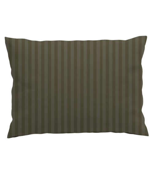 Premium satin pillowcases “Moss Green Stripe Satin Pillowcase”. Pillowcases 50x70
