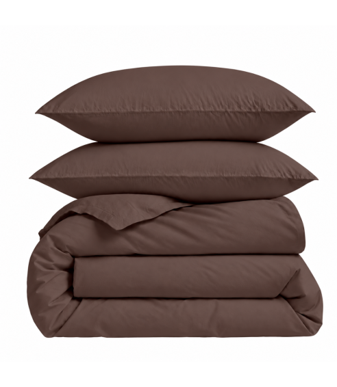 Premium Sateen Bedding Set "Brown". Satin bedding sets