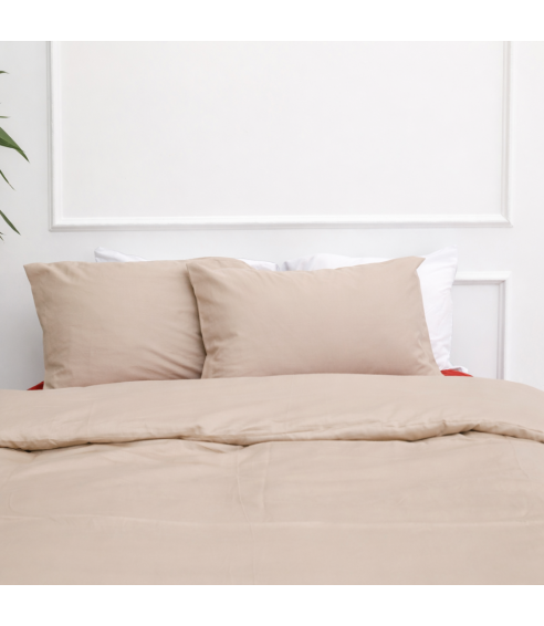 Premium Sateen Bedding Set „Classic coffee“. Satin bedding sets