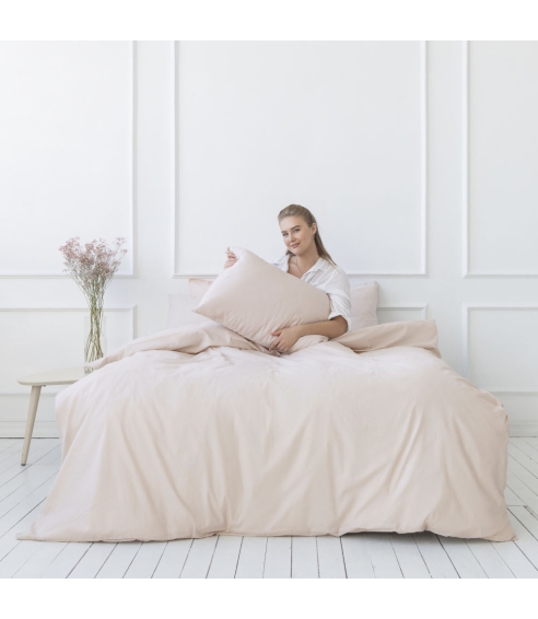 Premium Sateen Bedding Set „Classic coffee“. Satin bedding sets