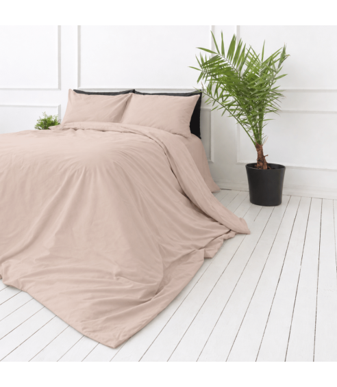 Premium Sateen Bedding Set „Classic coffee sateen“. Satin bedding sets