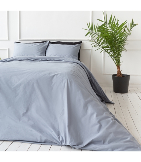 Premium Sateen Bedding Set „Classic grey“. Satin bedding sets