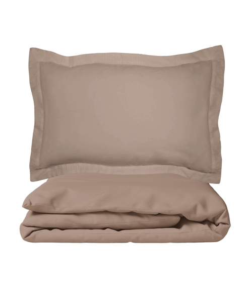 Premium Sateen Bedding Set „Dark ecru“. Satin bedding sets