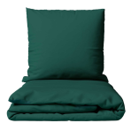 Premium Sateen Bedding Set „Dark green sateen“. Mako cotton sateen bedding, 140x200 cm, 150x200 cm, 160x200 cm, 180x200 cm, 200x200 cm, 200x220 cm, 220x240 cm. Luxurious dark green satin bedding set.