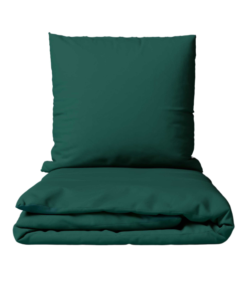 Premium Sateen Bedding Set „Dark green sateen“. Satin bedding sets