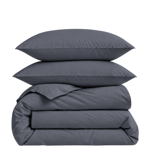 Premium Sateen Bedding Set „Dark Grey sateen“. Satin bedding sets