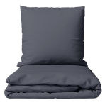 Premium Sateen Bedding Set „Dark Grey sateen“. Mako cotton sateen bedding, 140x200 cm, 150x200 cm, 160x200 cm, 180x200 cm, 200x200 cm, 200x220 cm, 220x240 cm. Dark grey bedding set, offering a sleek and calming design that complements various bedroom styles.