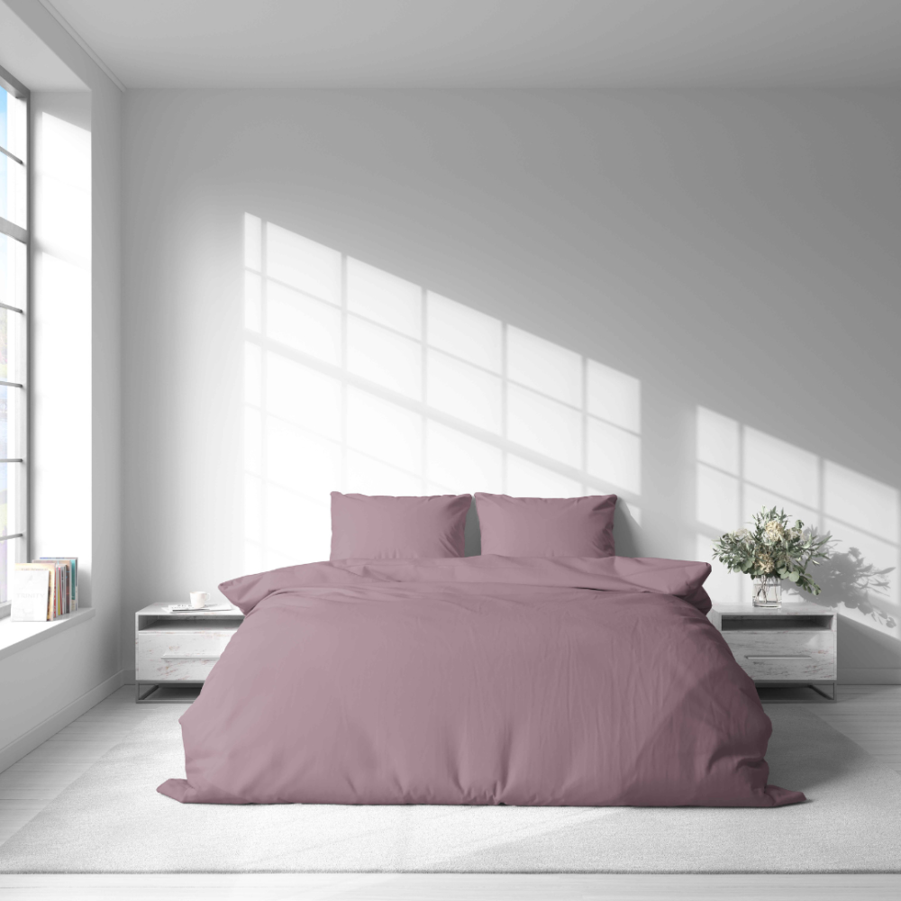Premium Sateen Bedding Set „Dusty pink glow“. Bedding sets 150x200, 140x200 cm, 150x200 cm, 160x200 cm, 180x200 cm, 200x200 cm, 200x220 cm, 220x240 cm