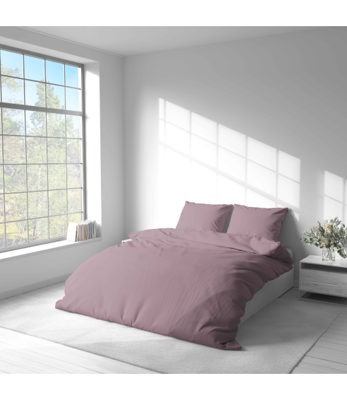 Premium Sateen Bedding Set „Dusty pink glow“. Satin bedding sets