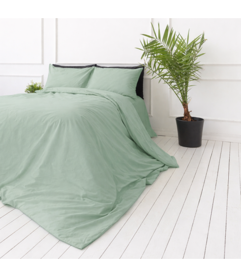 Premium Sateen Bedding Set „Eucalyptus“. Satin bedding sets