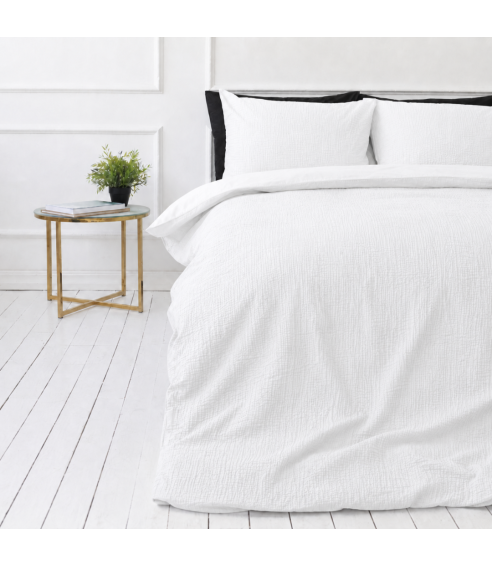 Muslin bedding set „White muslin“. Bedding sets 200x200