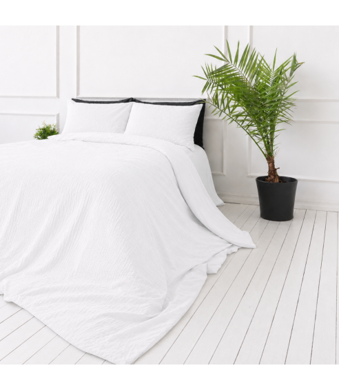 Muslin bedding set „White muslin“. Bedding sets 200x200