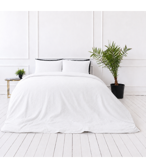 Muslin bedding set „White muslin“. Bedding sets 200x200
